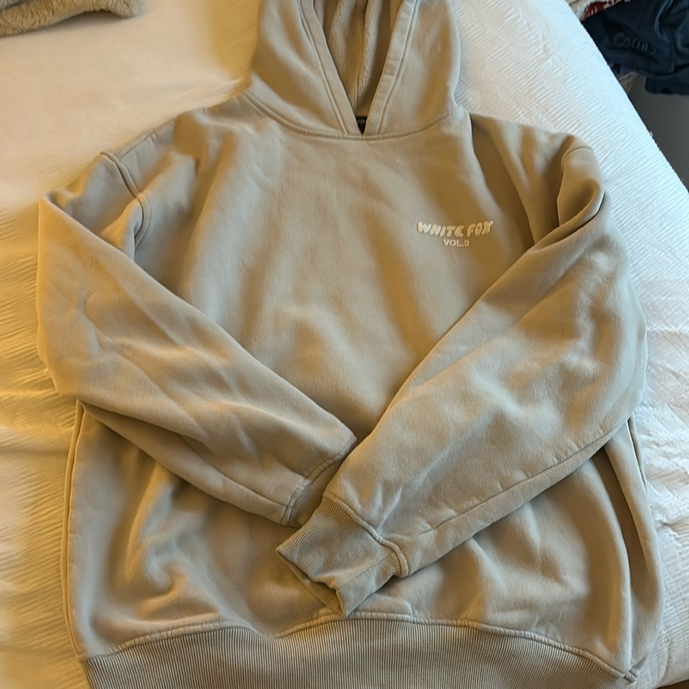 White fox hoodie